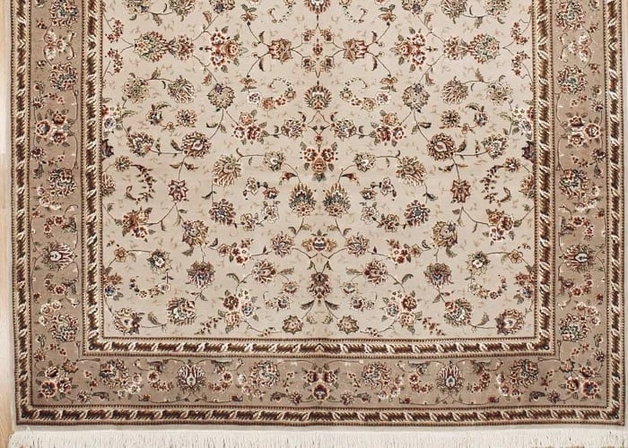 Hand Knotted Indo-Tabriz Runner Red Wool New Oriental Area Rug 2'6" x 22' - 2