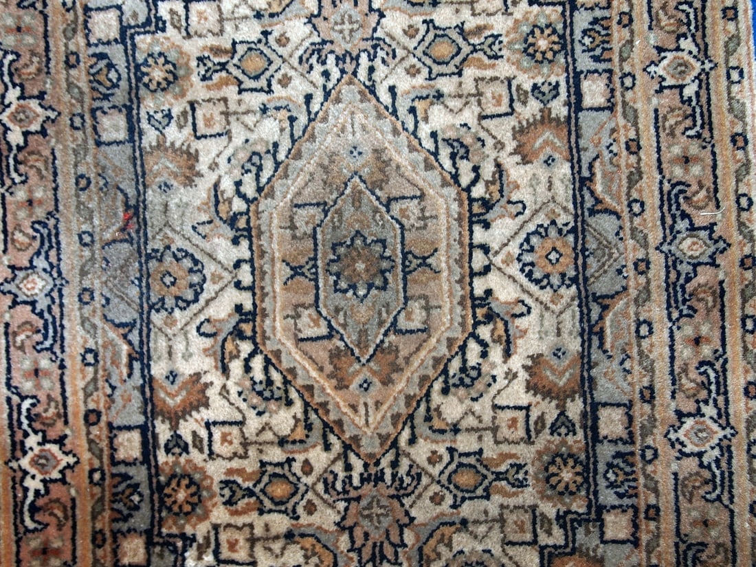 Hand-Knotted Balouch Tribal Wool Geometric Afghan Oriental Area Rug 6'11" x 9'1" - 4