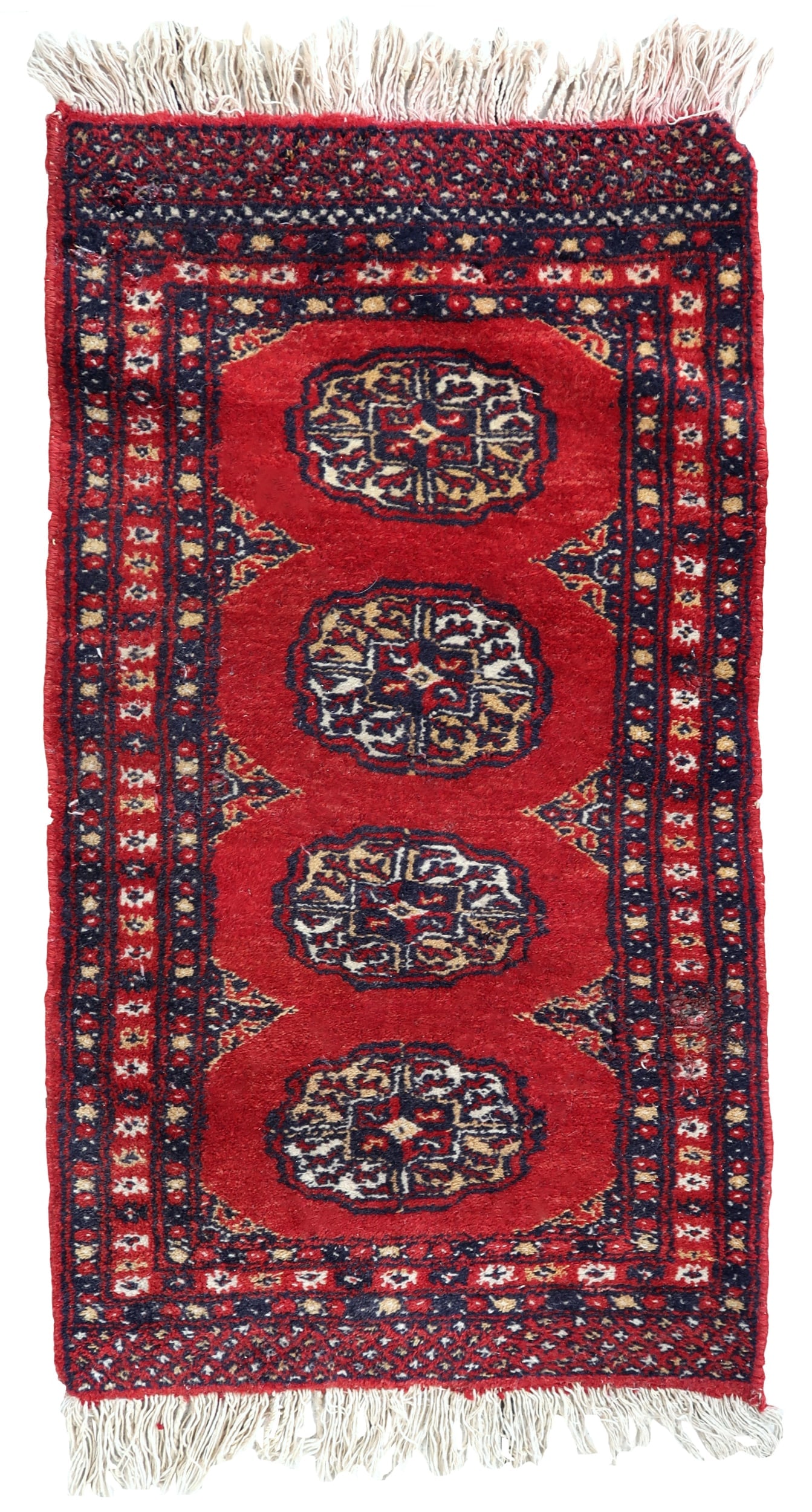 Handmade vintage Persian Hamadan rug 1.8' x 2.9' (55cm x 88cm) 1970s (1 of 6)