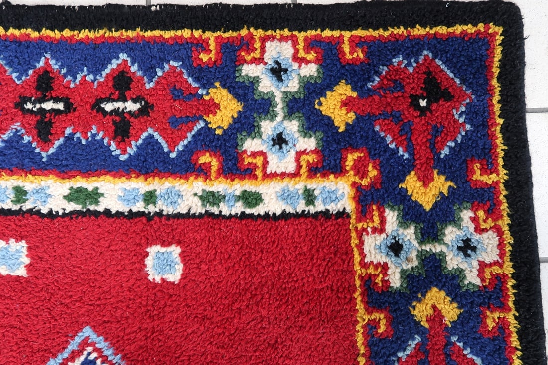 Handmade contemporary ORA French braided rug 2.4' (73cm), 2021 - 2