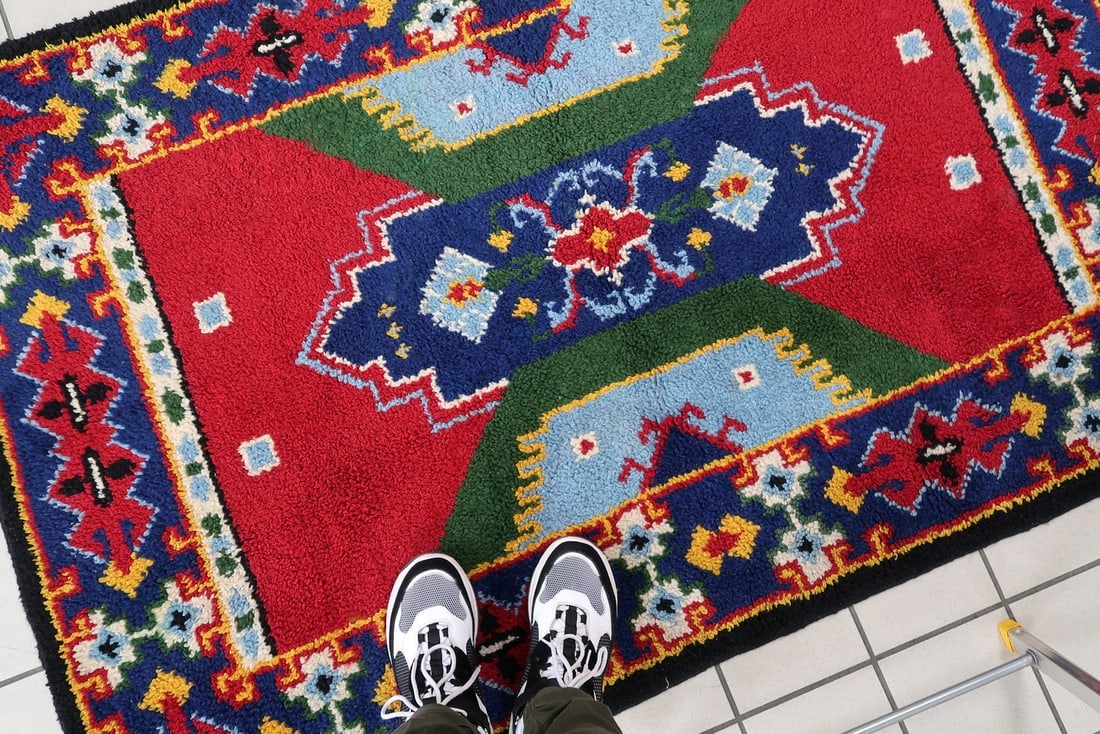 Handmade contemporary ORA French braided rug 2.4' (73cm), 2021 - 8