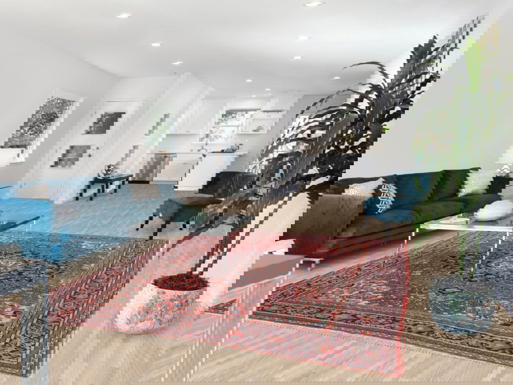 Handmade vintage Persian Hamadan mat 1.3' x 1.9' (41cm x 58cm) 1970s (1 of 20)