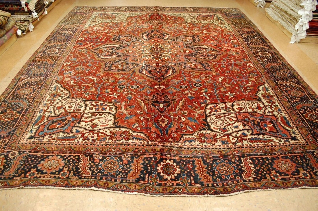 Persian Heriz RUG 10.6x13 (1 of 10)