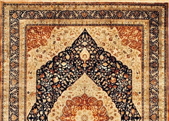 Hand Knotted Indo-Heriz Geometric Wool Oriental Area Rug Carpet 7'11" x 10'2" - 4