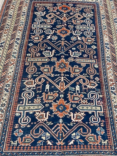 Antiuque Persian hamadan Runner-5209 - 2
