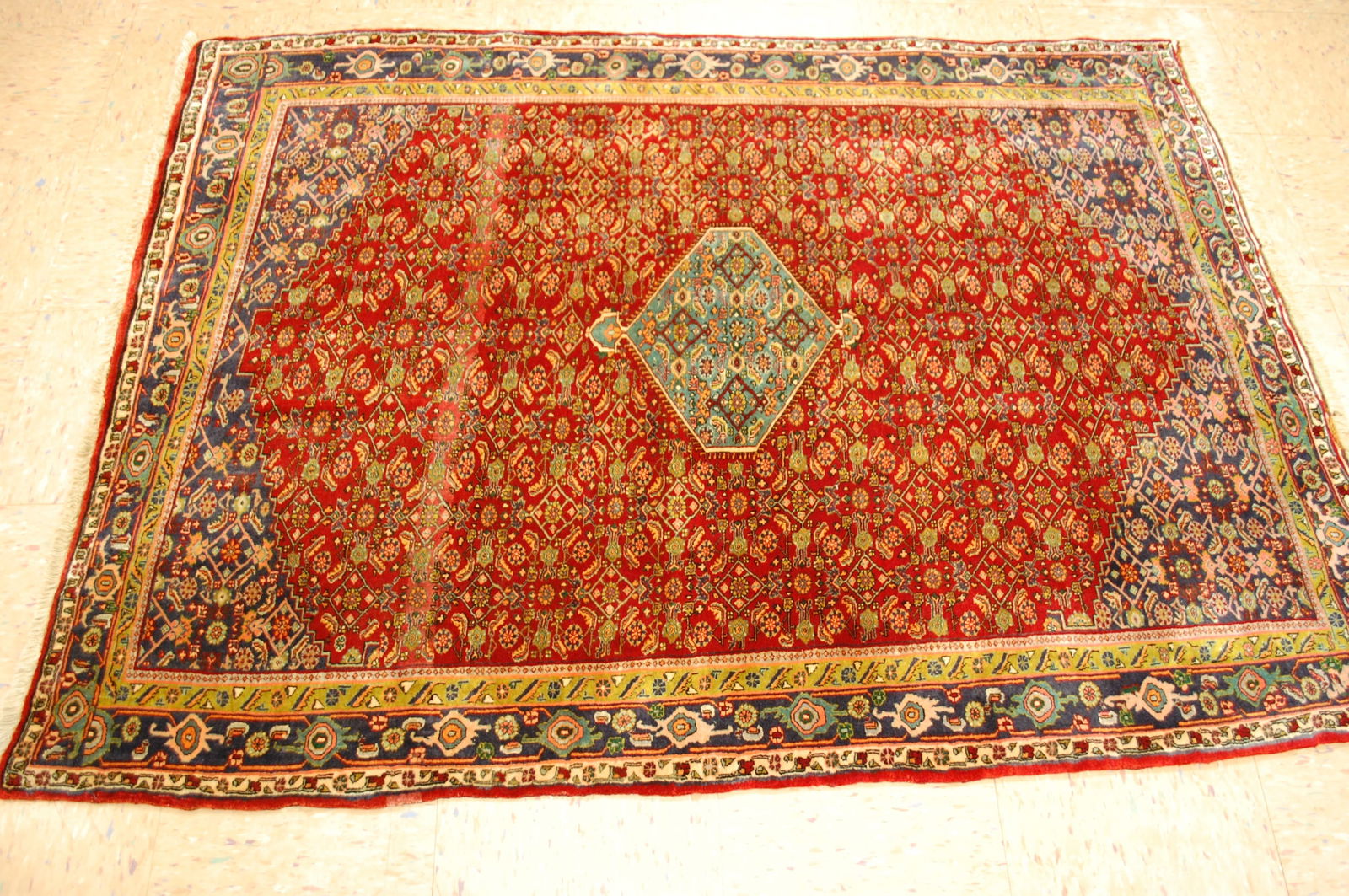 Persian BIJAR RUG 4' x 5'4" - 9