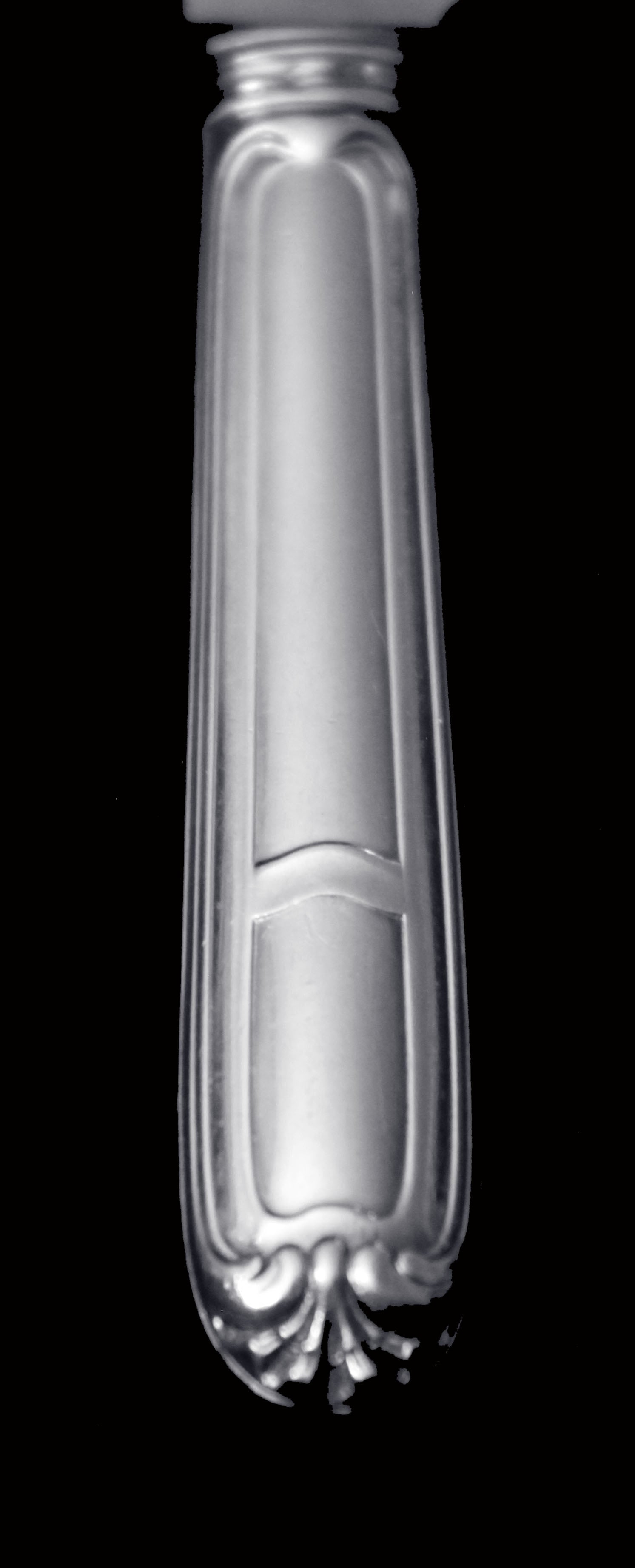 Christofle (Cardeilhac) 88pc. Antique Sterling Silver Flatware Set, Germain Port Royal ! - 10