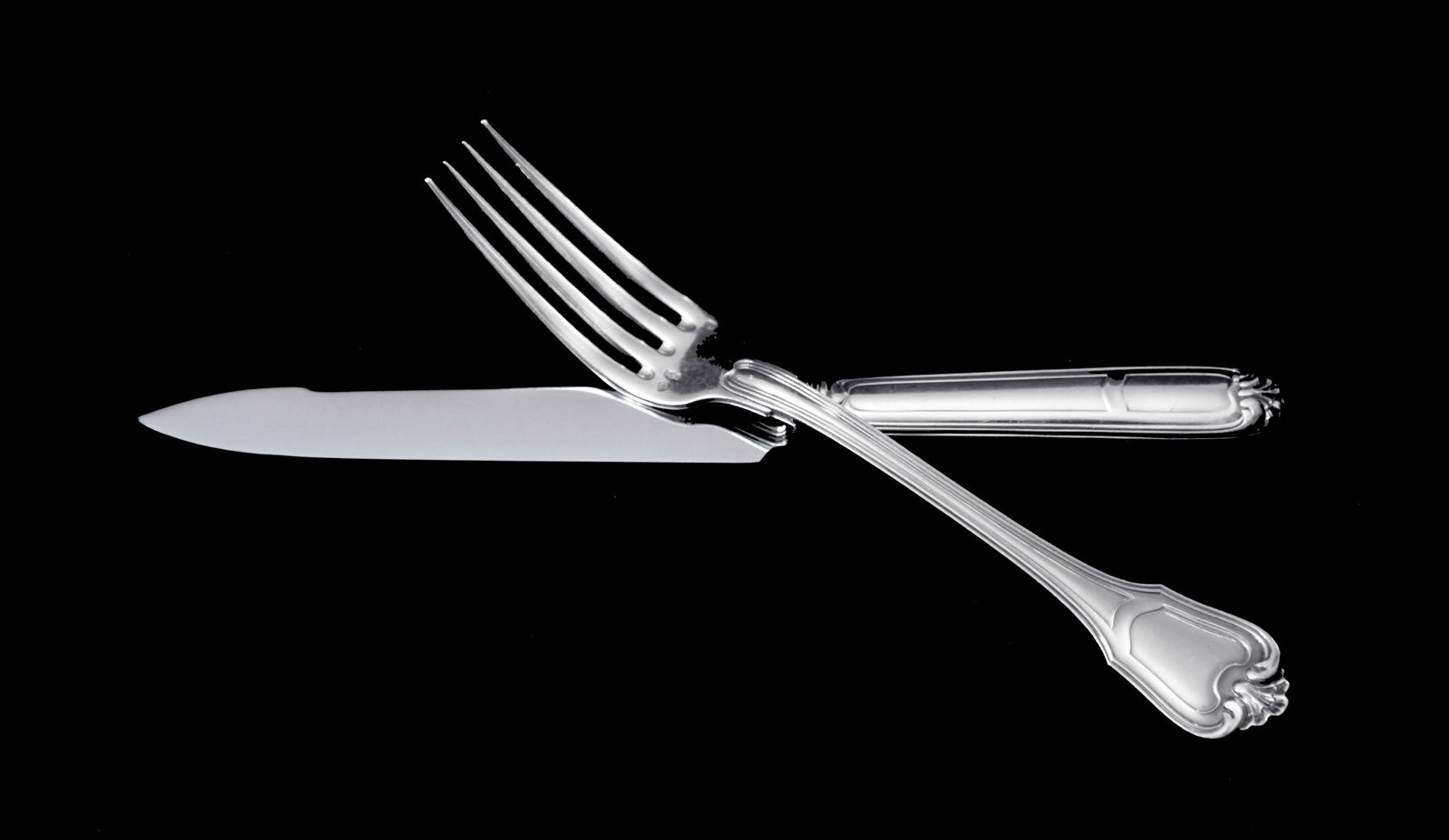 Christofle (Cardeilhac) 88pc. Antique Sterling Silver Flatware Set, Germain Port Royal ! - 2