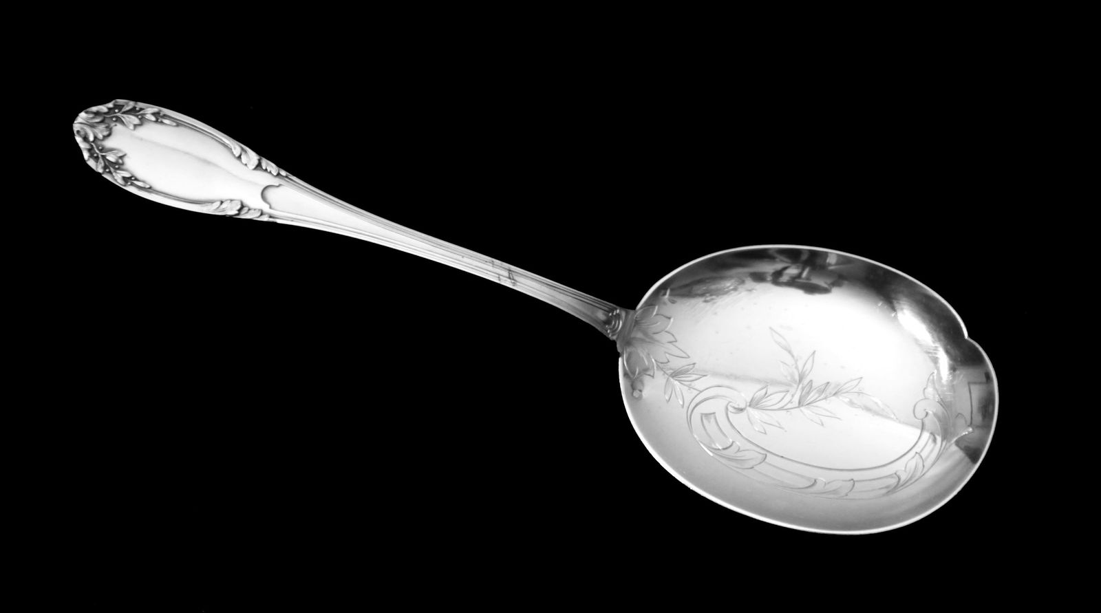 BERTHIER - 11 ORIGINAL FRENCH ART NOUVEAU 950 STERLING SILVER FLATWARE SERVING PIECES - MUSEUM - 2