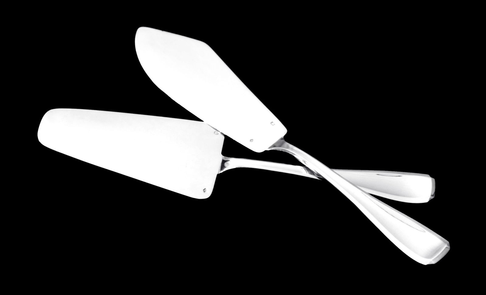 LAPPARRA - 10 ANTIQUE FRENCH ORIGINAL ART DECO STERLING SILVER FLATWARE SERVING PIECES - LIKE NEW ! - 2