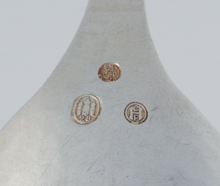 Georg Jensen, Viking, serving spoon in 830 silver. - 4