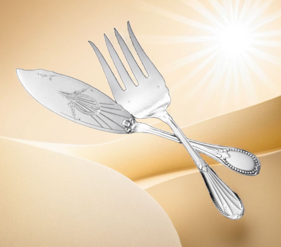 Claude Doutre Roussel - 22 Sterling Silver 19th Century Louis XVI Flatware Serving Pieces, No - 11