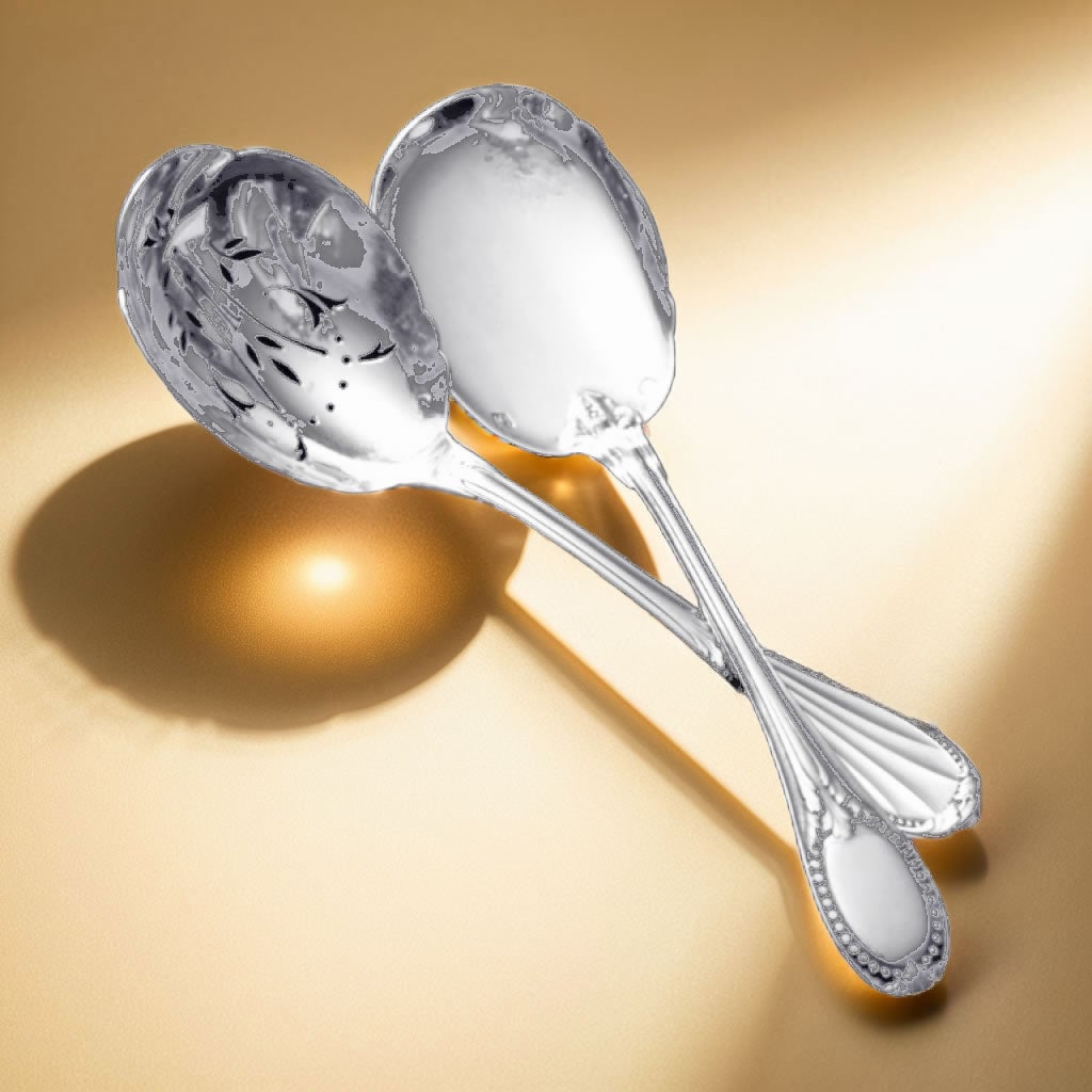 Claude Doutre Roussel - 22 Sterling Silver 19th Century Louis XVI Flatware Serving Pieces, No - 4
