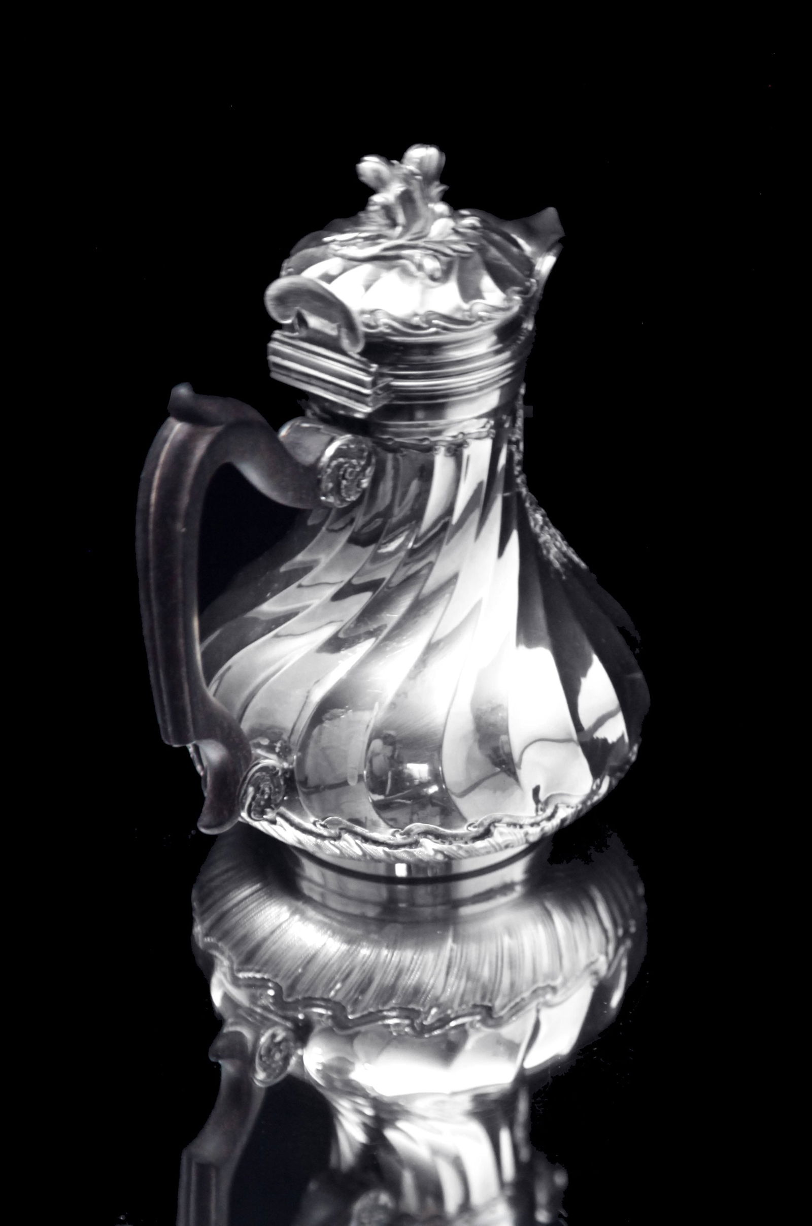 Christofle (Cardeilhac) - 4pc. Antique French Louis XVISterling Silver Tea Set + Serving Tray ! - 6