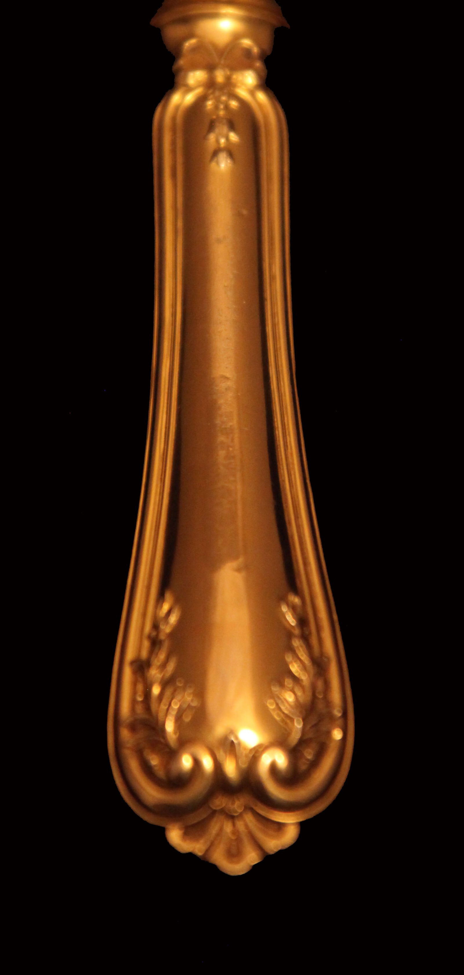 BF - Stunning Set of 8 Magnificent French Antique Sterling Silver Flatware Serving Pieces. - 12