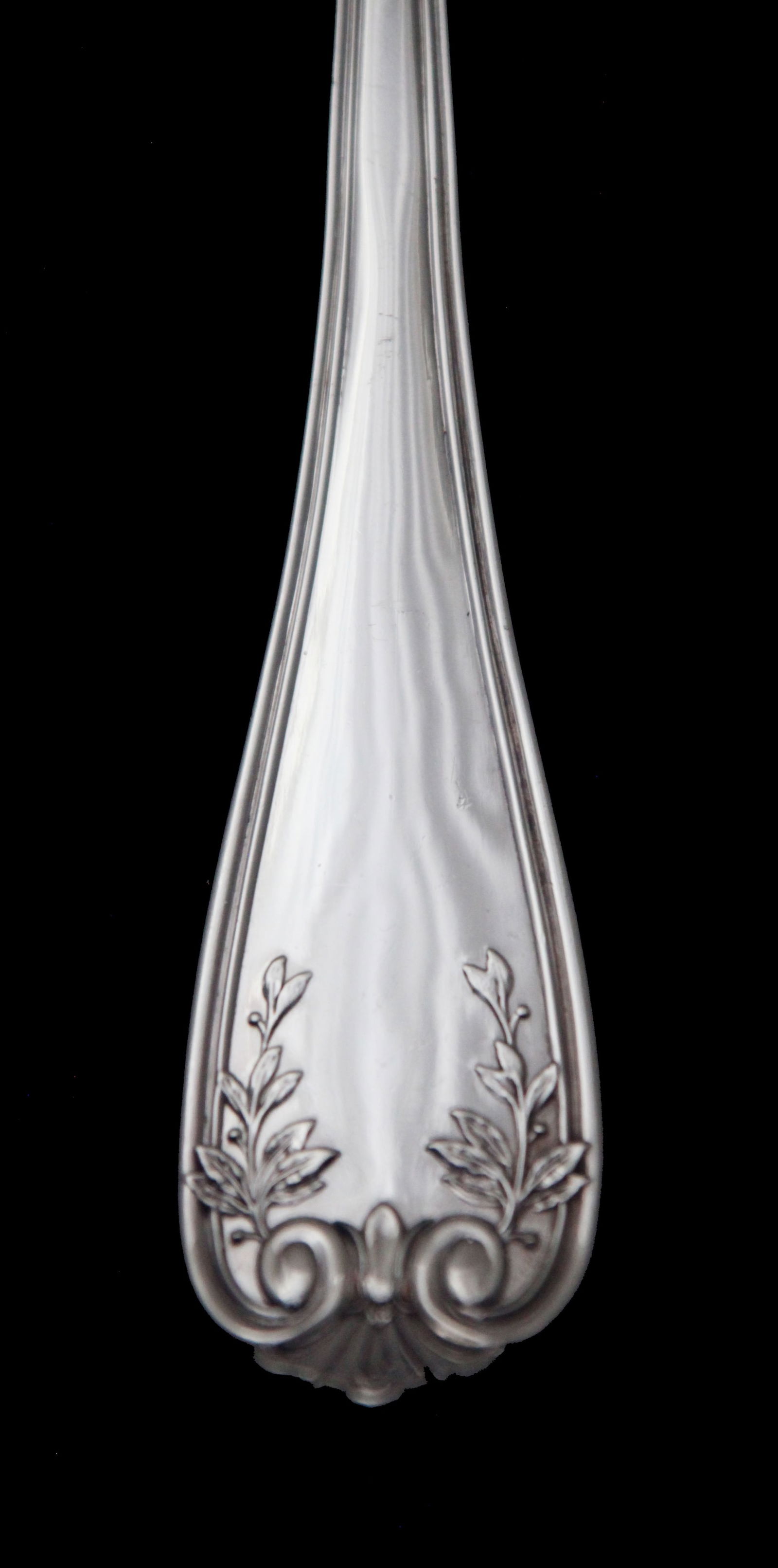 BF - Stunning Set of 8 Magnificent French Antique Sterling Silver Flatware Serving Pieces. - 7