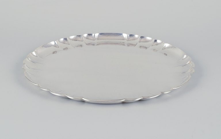 Georg Jensen, large silver tray in sterling silver. - 2