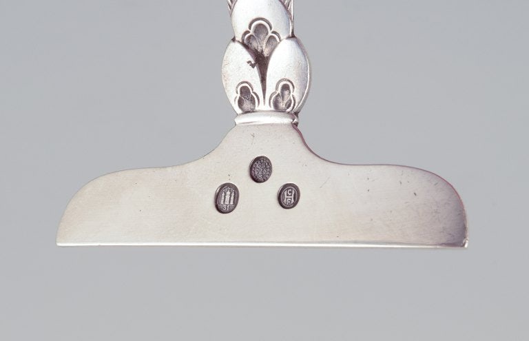 Georg Jensen Cactus pusher in sterling silver. - 5