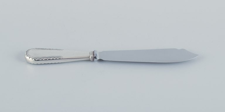 Georg Jensen, Viking, cake knife in 830 silver. Raadvad stainless steel blade. - 2