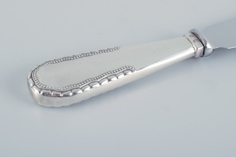 Georg Jensen, Viking, cake knife in 830 silver. Raadvad stainless steel blade. - 3