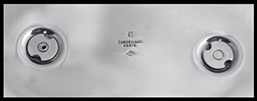 CHRISTOFLE CARDEILHAC 3pc FRENCH ART DECO ANTIQUE 950 STERLING SILVER GRAVY BOAT - 1920s - 5