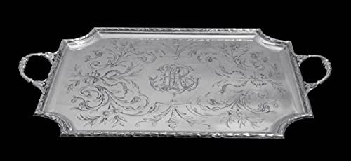 CHRISTOFLE (CARDEILHAC) ANTIQUE FRENCH 6pc. 950 STERLING SILVER TEA SET + TRAY 1850-1899 - 9