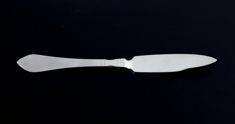 Georg Jensen, Continental, fish knife in sterling silver. - 2