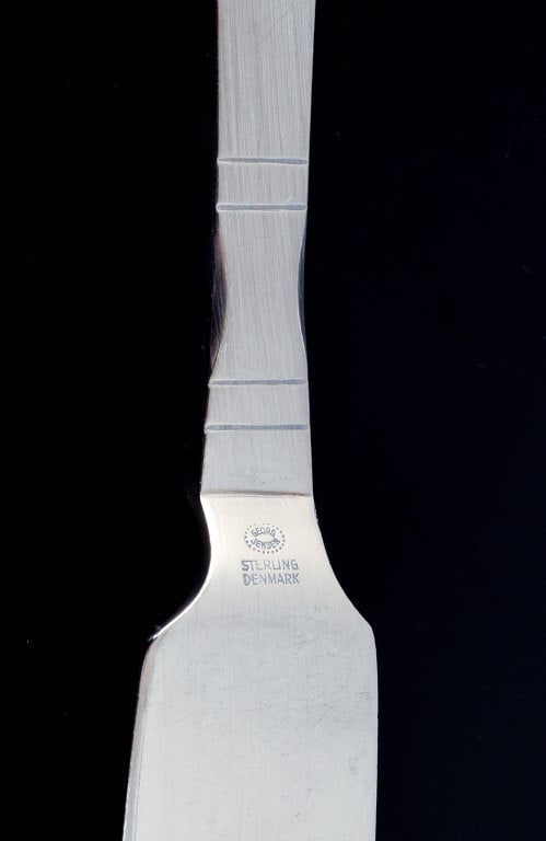 Georg Jensen, Continental, fish knife in sterling silver. - 4