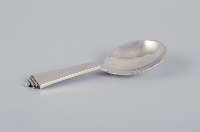Georg Jensen Pyramid compote spoon in sterling silver. (1 of 5)