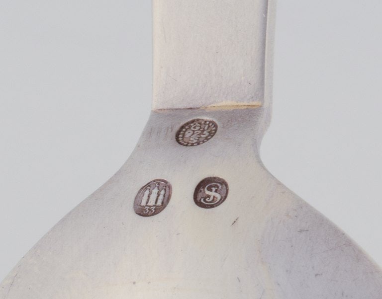 Georg Jensen Pyramid compote spoon in sterling silver. - 5