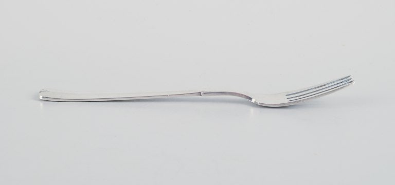 Hans Hansen silverware, Arvesølv no. 7. Two art deco lunch forks in Danish 830 silver. - 3