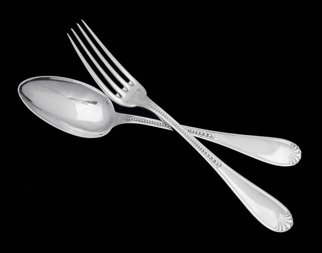 ESCHWEGE 273pc FRENCH NAPOLEON III STERLING SILVER FLATWARE SET CHEST 1900-1949 - 11