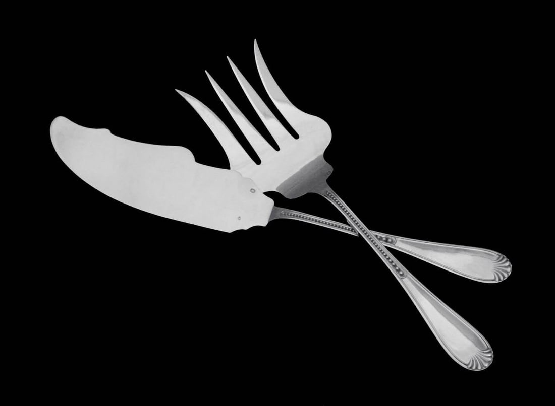 ESCHWEGE 273pc FRENCH NAPOLEON III STERLING SILVER FLATWARE SET CHEST 1900-1949 - 14