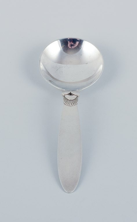 Georg Jensen, Cactus, a pair of sterling silver jam spoons. - 4