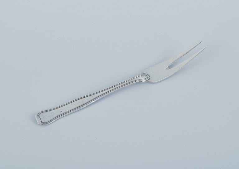 Georg Jensen Old Danish, cold meat fork in sterling silver. (1 of 5)