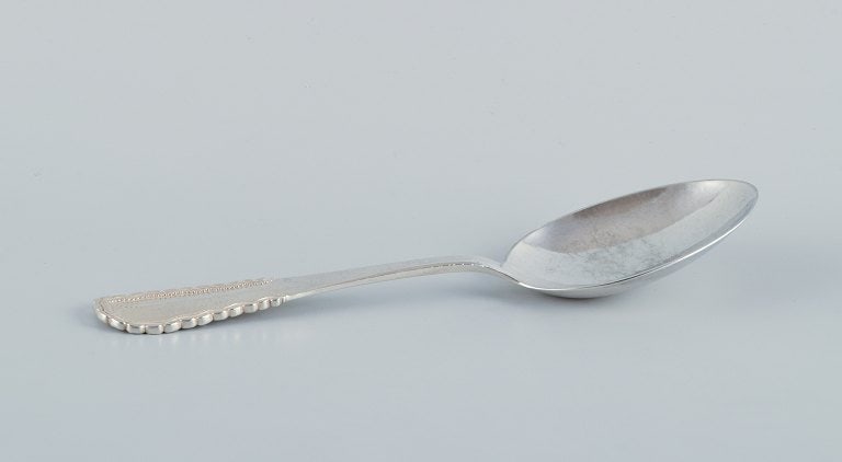 Georg Jensen, Viking, very large serving spoon in sterling silver. (1 of 4)