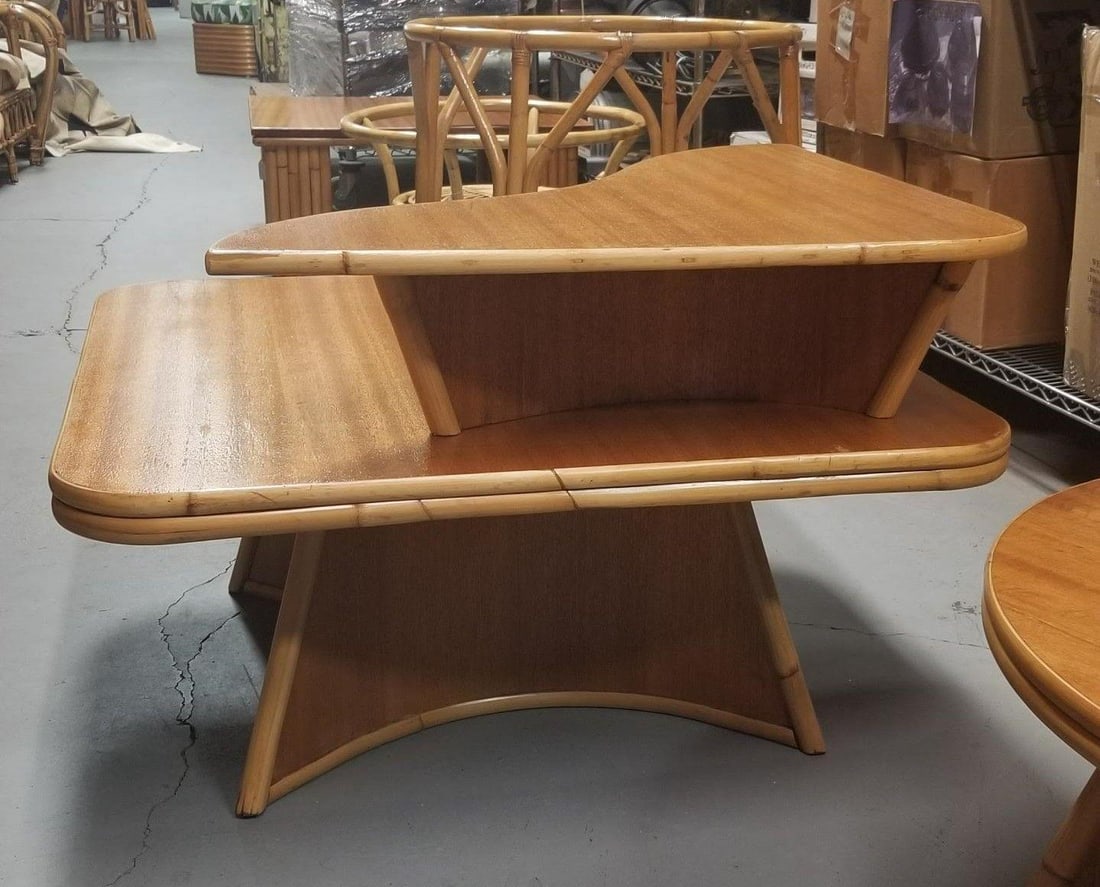 Restored Rattan Living Room Table Set by Herbert & Shirley Ritts - 13