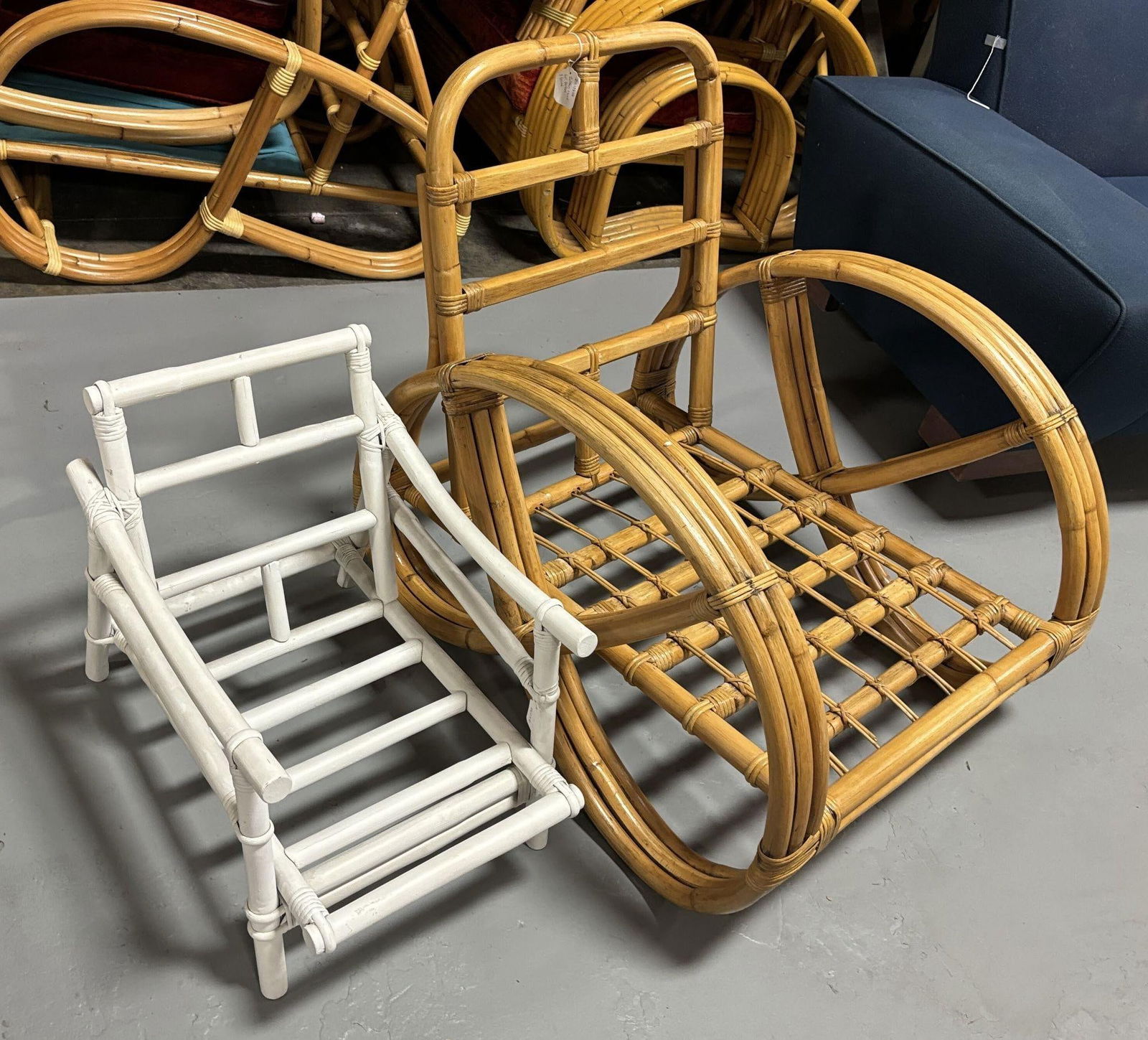 Ficks Reed Restored Vintage Complete Rattan Children's Living-Room Set - 15