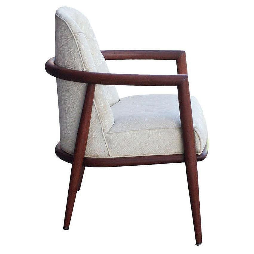 Mid-century Sculpted Teak Occasional Chair by T.H. Robsjohn-Gibbings Widdicomb - 17