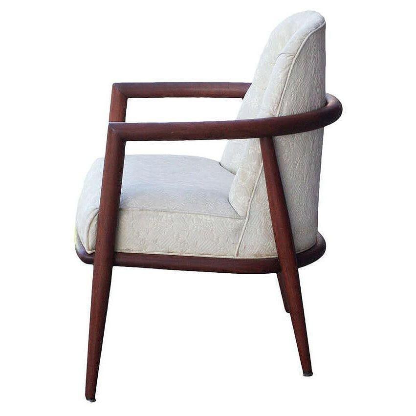 Mid-century Sculpted Teak Occasional Chair by T.H. Robsjohn-Gibbings Widdicomb - 4