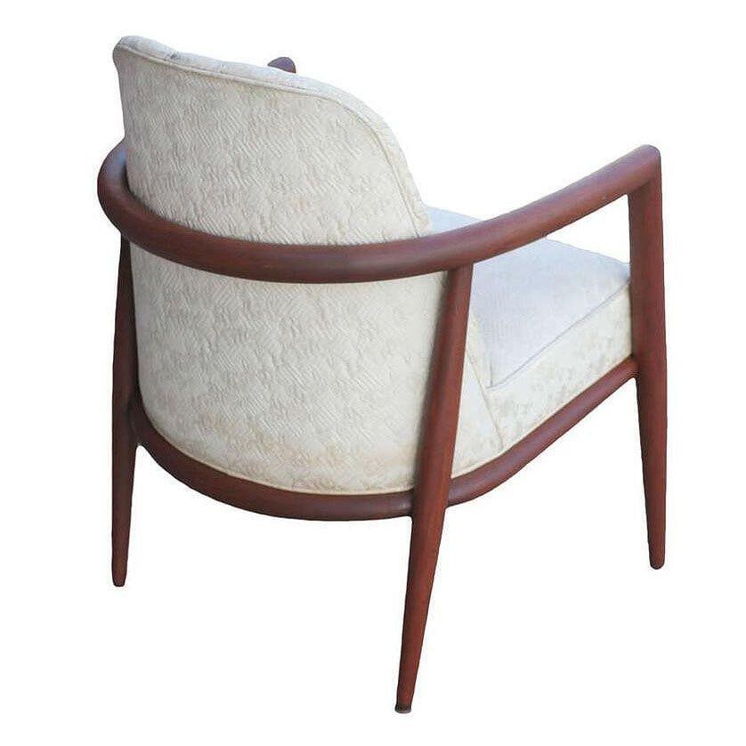 Mid-century Sculpted Teak Occasional Chair by T.H. Robsjohn-Gibbings Widdicomb - 5