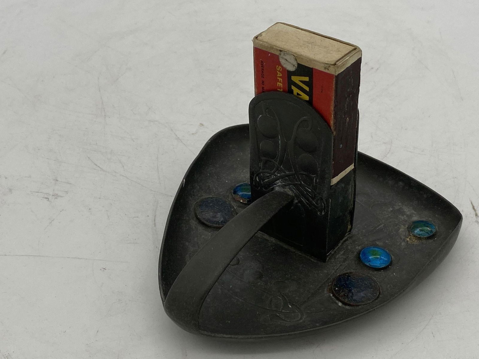 Art Nouveau Pewter Ashtray with Enamel by Archibald Knox for Liberty & Co Circa - 18