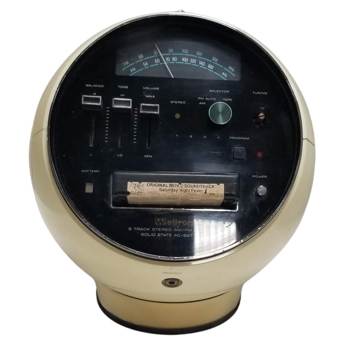 Weltron Model 2001 Space Ball, AM/FM Radio 8 Track Stereo - 7
