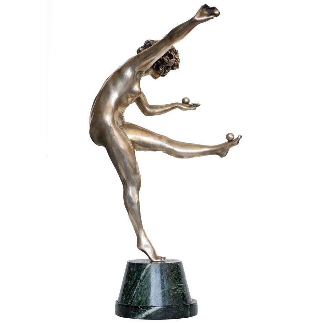 French Art Deco Bronze Figure 'Trickstress' by CJR Colinet - 17