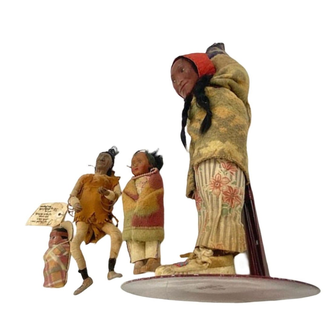 1930s Skookum Native American Dolls Mix Match Set of 4 - 17