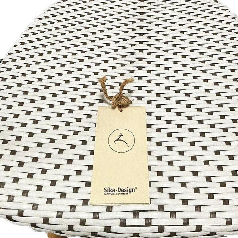 Set of 5 Danish Bistro "Isabell" Rattan Barstools w/ Woven Seat & Back by Sika D - 2