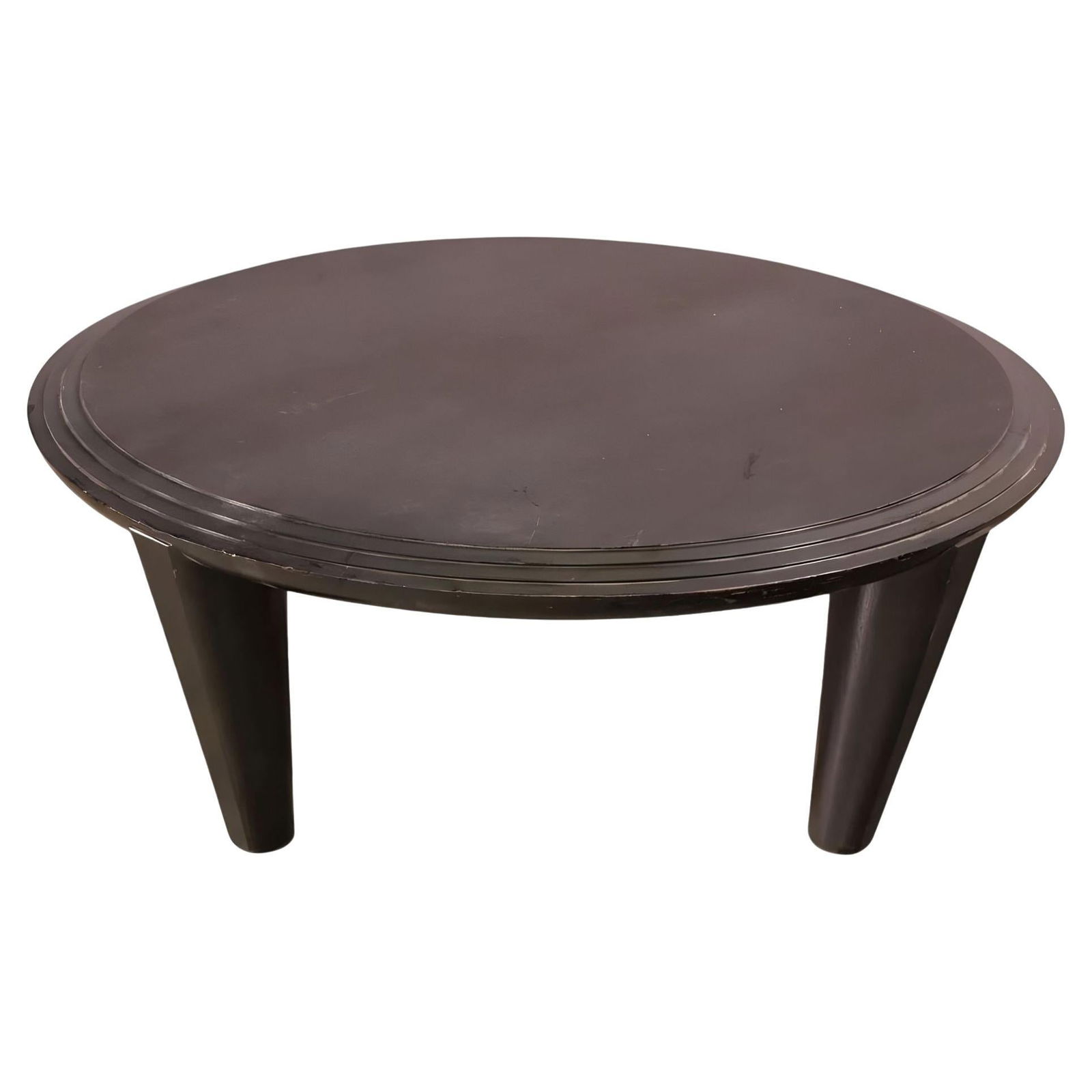 Dakota Jackson "Ocean" Round Honduran Mahogany Coffee Table - 2