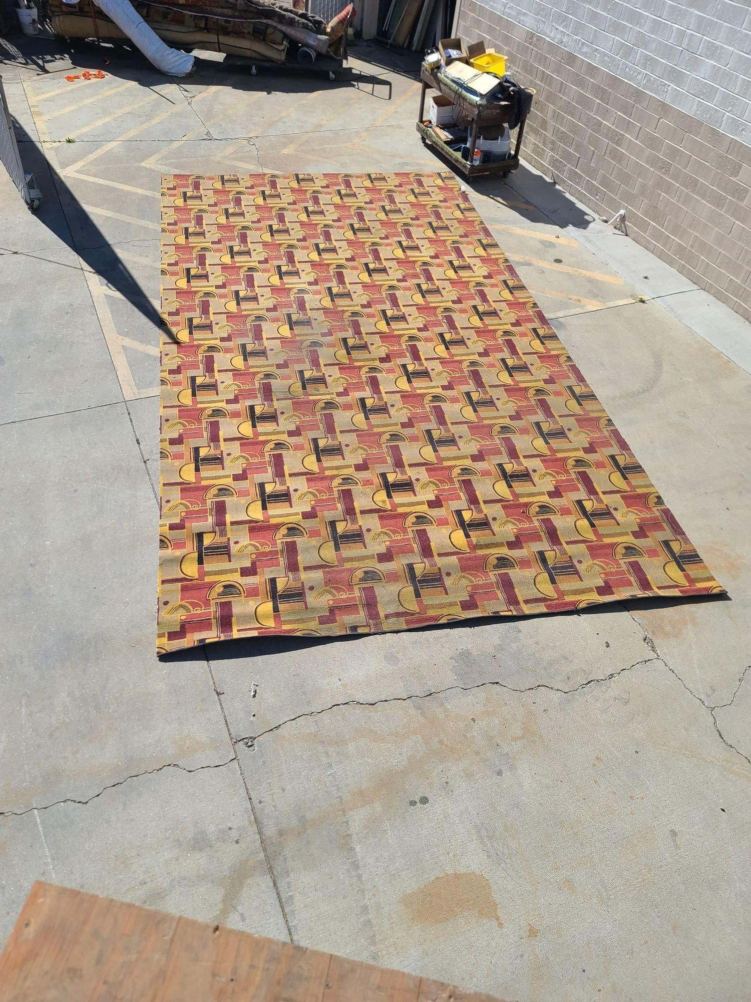 Large 22.7' Art Deco Edward Fields Style Area Rug from the Queen Mary - 2