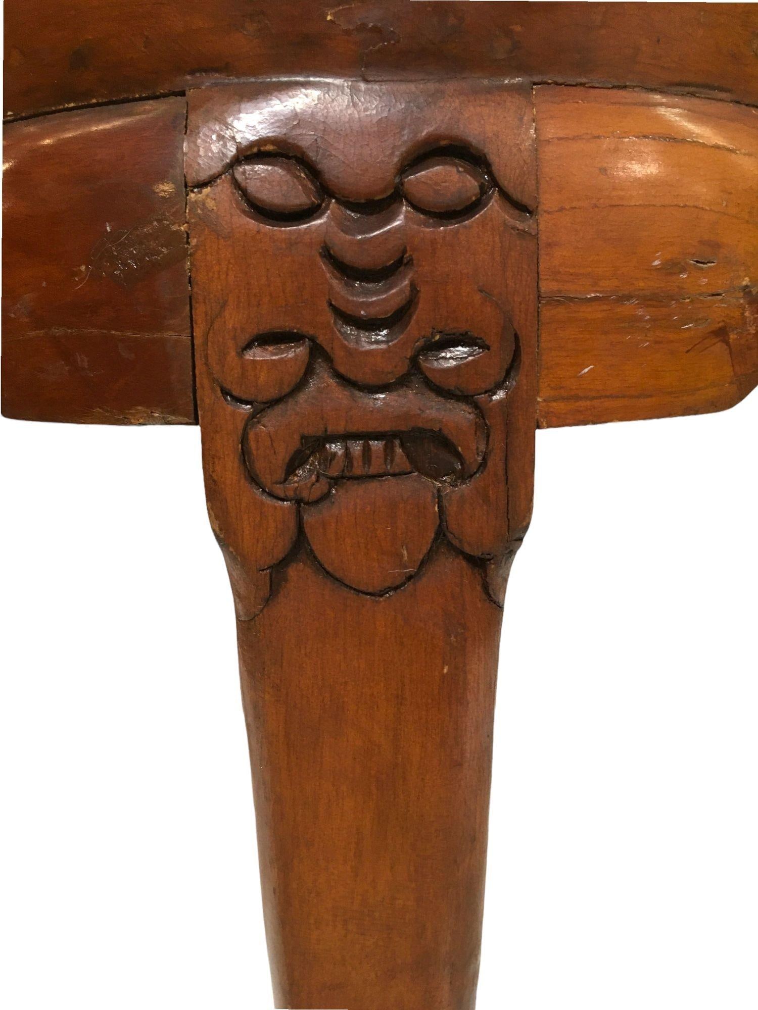 Rosewood Horseshoe Chair with Marble Seat by James Mont, Pair - 5