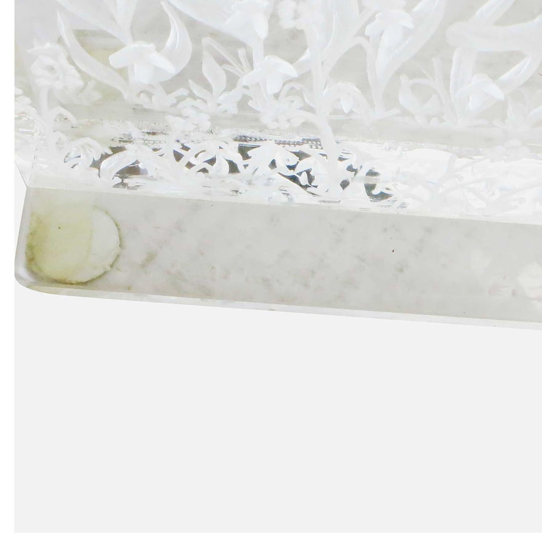 Three Dimensional "Yom Kippur" Etched Acrylic Block Art by Dekel - 13